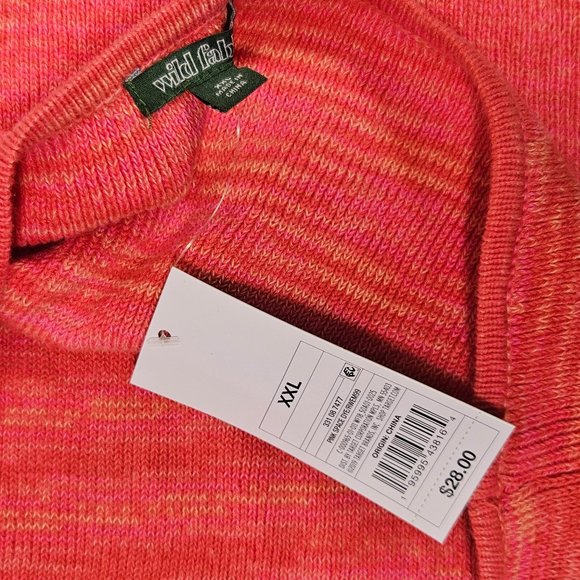 Wild Fable Sweater Halter Dress Pink Space Dye Women's Size XXL - Picture 4 of 6